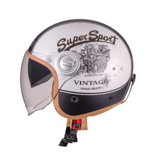 Nukro B-108 Super Sport Grey-Black Açık Kask