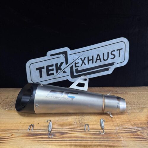SC PROJECT GRİ Susturuculu Motosiklet Egzoz