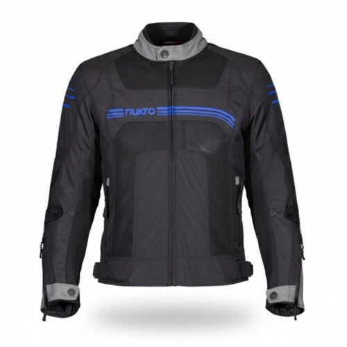 Nukrowear Guardio Mavi Erkek 3 Mevsim Motosiklet Ceketi