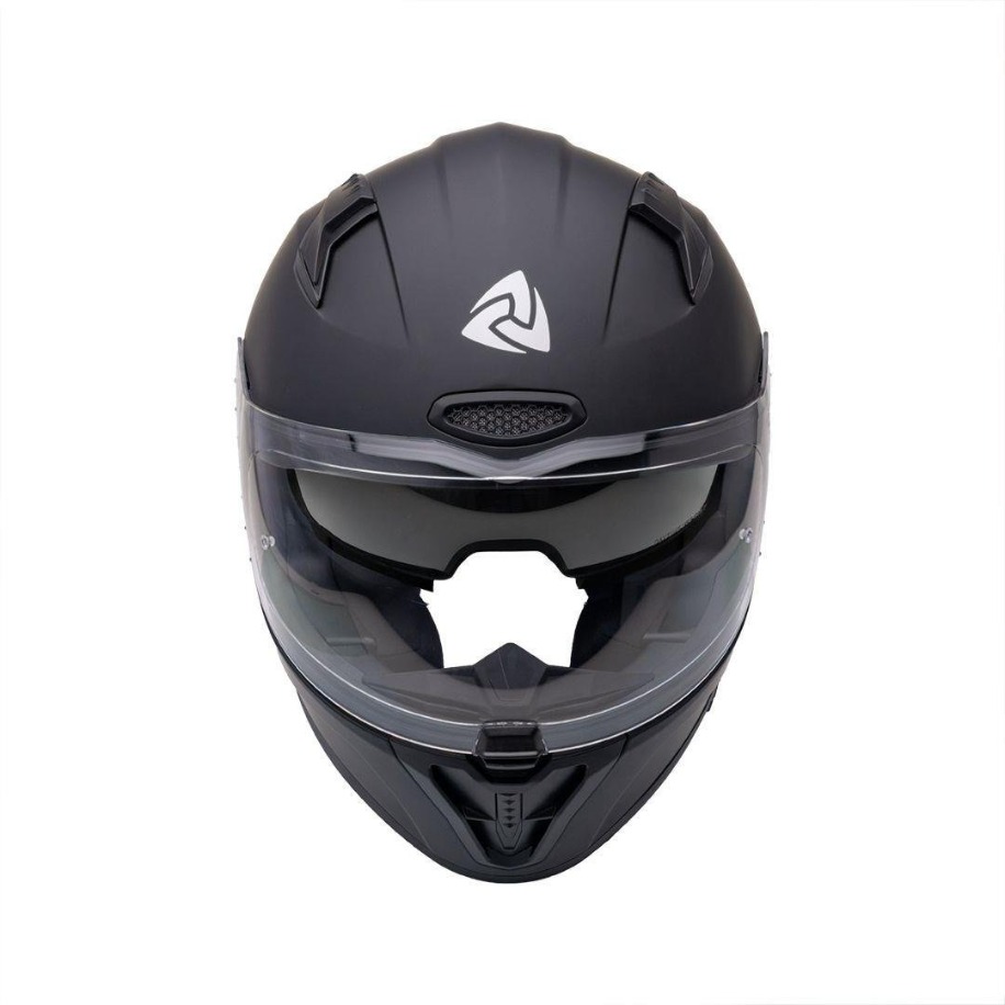 Nukro B-506 Solid Matt Black Kapalı Kask - Görsel 2