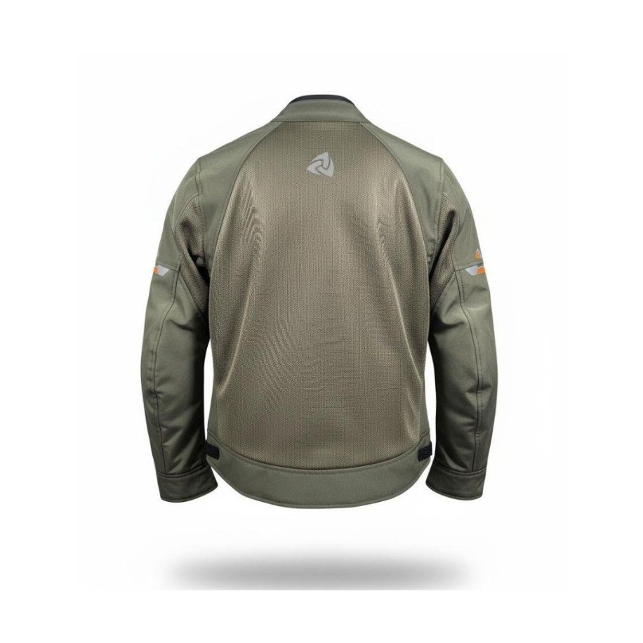 Nukrowear Jasper Asker Yeşili Softshell Erkek Motosiklet Ceketi - Görsel 2