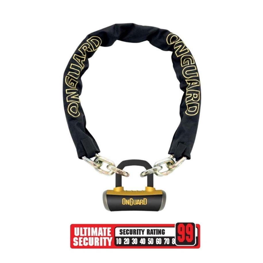 Onguard Mastiff Zincir ve 16,8mm Boxxer Kilit 8016 LX 180cmX14mm - Görsel 3