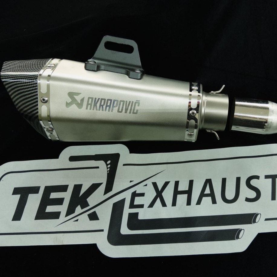 Akrapovic Performans Egzoz – Gri Gövde, Karbon Başlık,